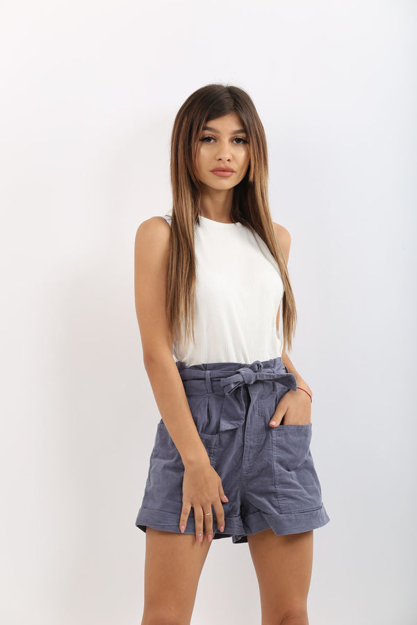 Top reiat cropped ivory Pull&Bear